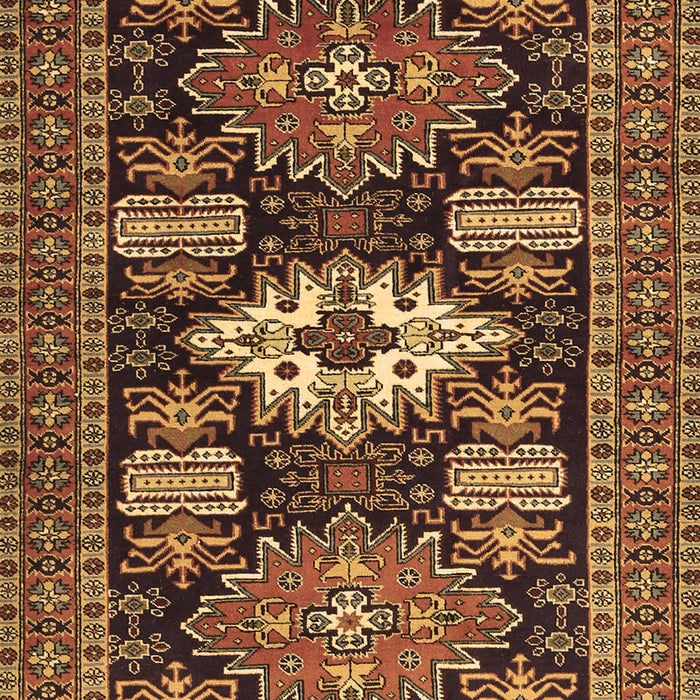 Machine Washable Persian Brown Traditional Rug, wshtr1140brn