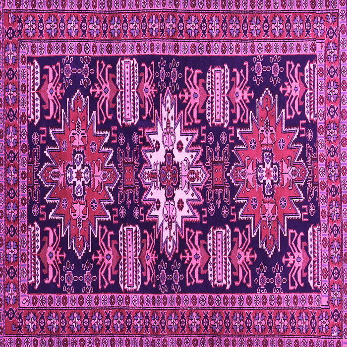 Square Machine Washable Persian Pink Traditional Rug, wshtr1140pnk