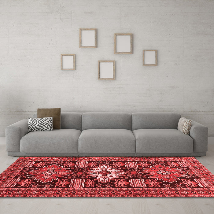 Traditional Red Washable Rugs