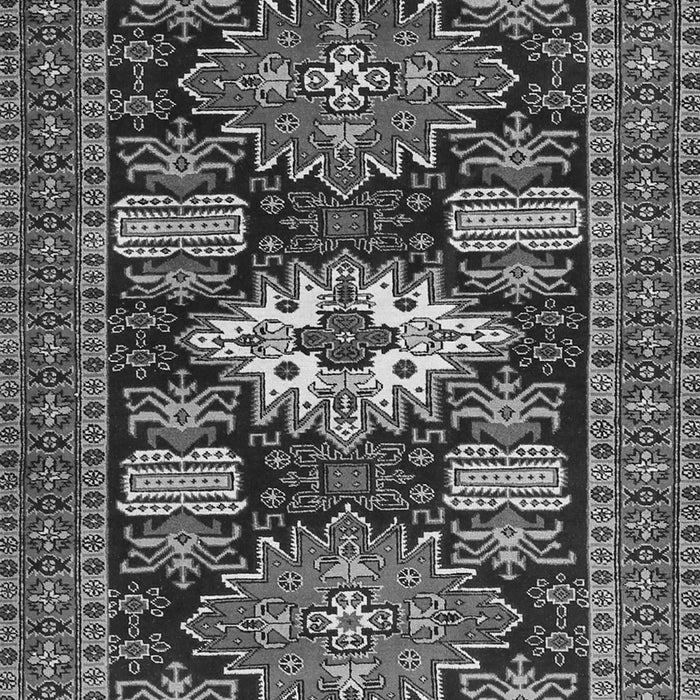 Serging Thickness of Machine Washable Persian Gray Traditional Rug, wshtr1140gry