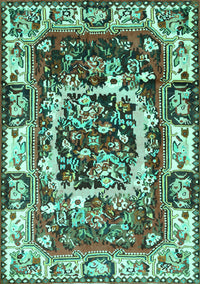 Persian Turquoise Traditional Rug, tr1141turq