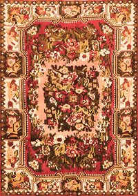 Persian Orange Traditional Rug, tr1141org