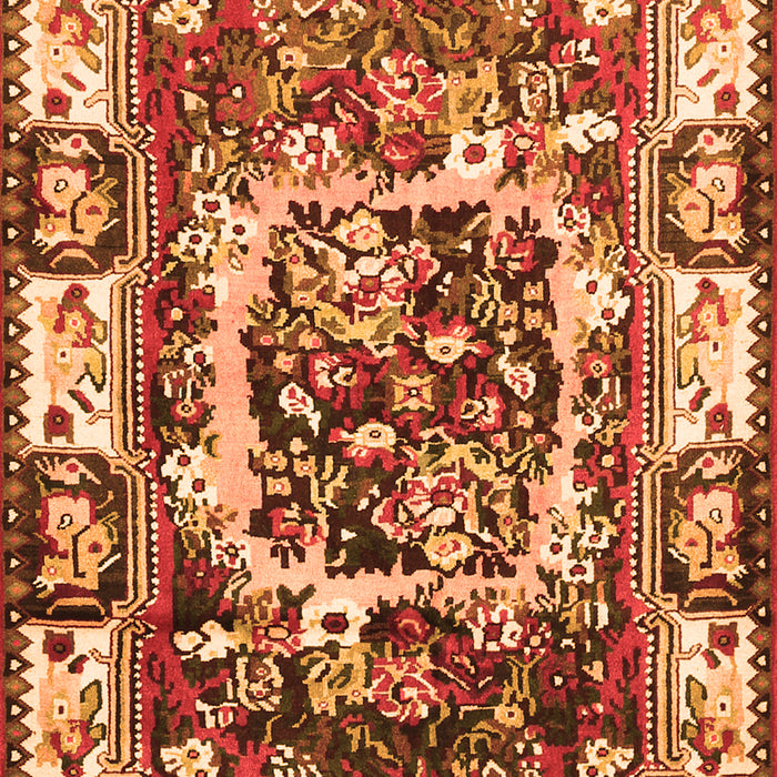 Persian Orange Traditional Rug, tr1141org