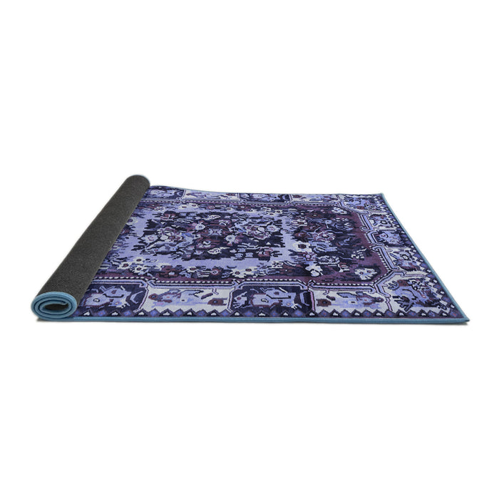 Sideview of Persian Blue Traditional Rug, tr1141blu
