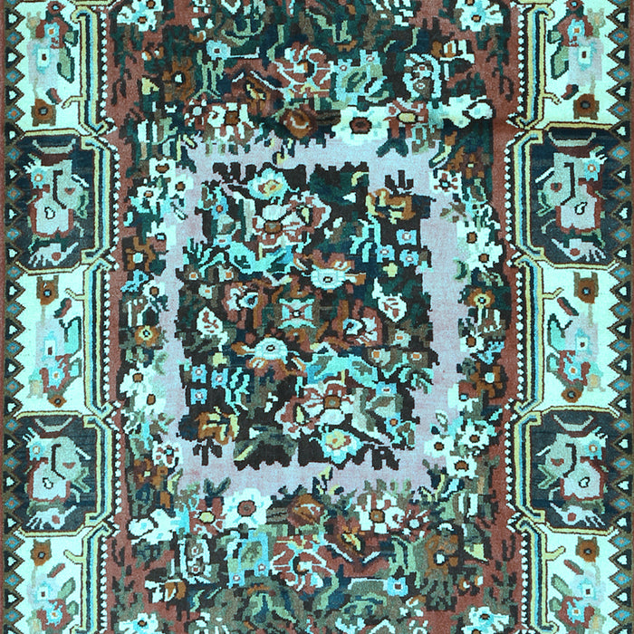 Persian Light Blue Traditional Rug, tr1141lblu