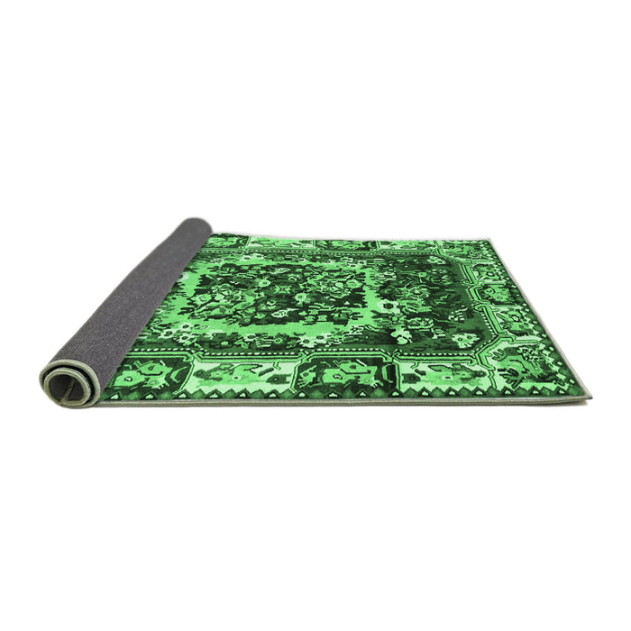 Sideview of Persian Emerald Green Traditional Rug, tr1141emgrn