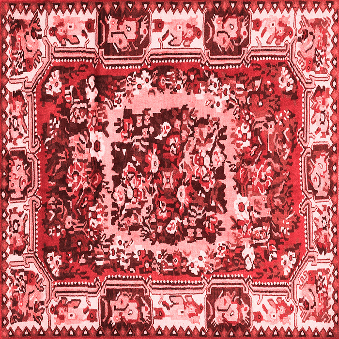 Machine Washable Persian Red Traditional Rug, wshtr1141red