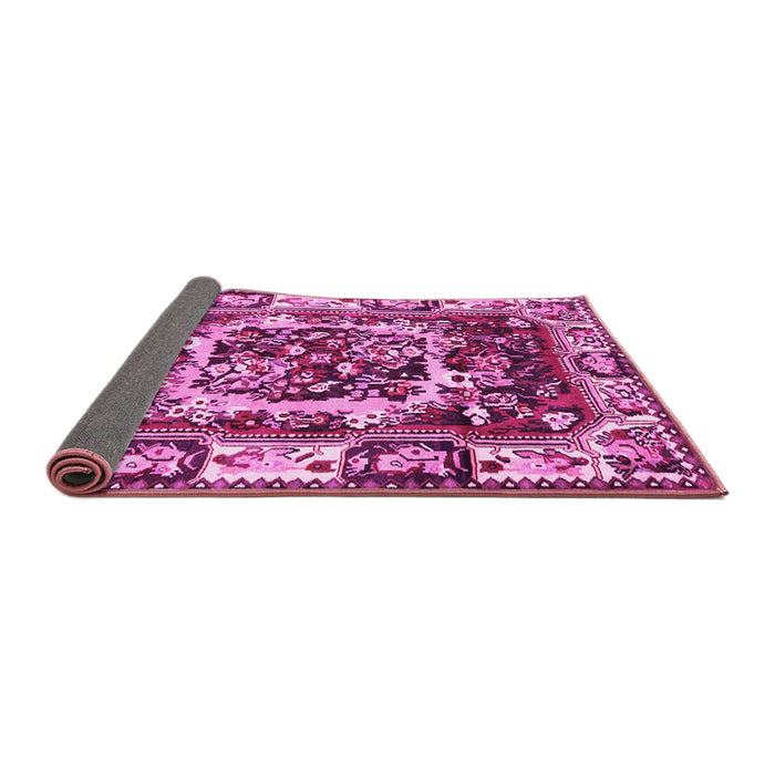 Sideview of Persian Pink Traditional Rug, tr1141pnk