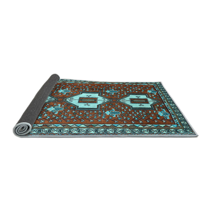 Sideview of Persian Light Blue Traditional Rug, tr1142lblu