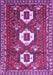 Machine Washable Persian Purple Traditional Area Rugs, wshtr1142pur