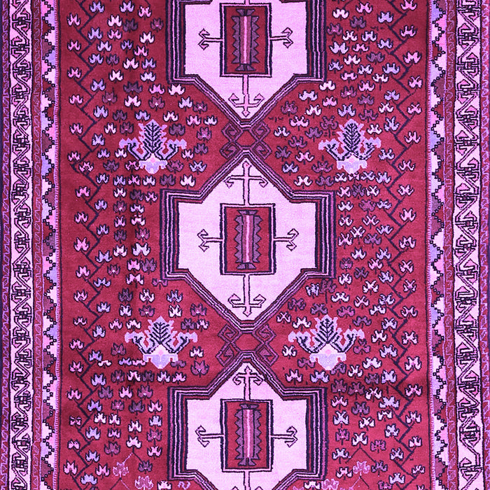 Machine Washable Persian Purple Traditional Area Rugs, wshtr1142pur