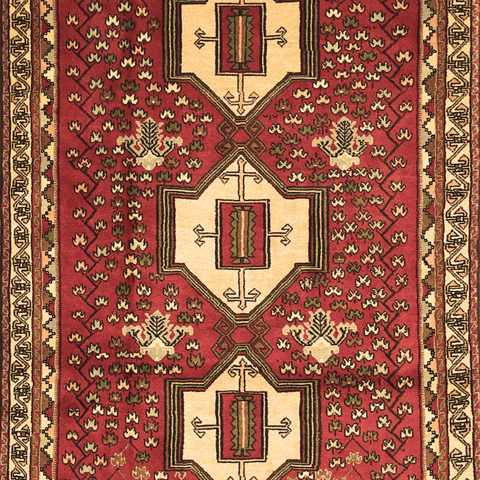 Machine Washable Persian Brown Traditional Rug, wshtr1142brn