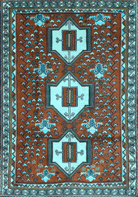 Persian Light Blue Traditional Rug, tr1142lblu