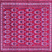 Square Persian Pink Traditional Rug, tr1143pnk