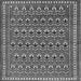 Round Machine Washable Persian Gray Traditional Rug, wshtr1143gry