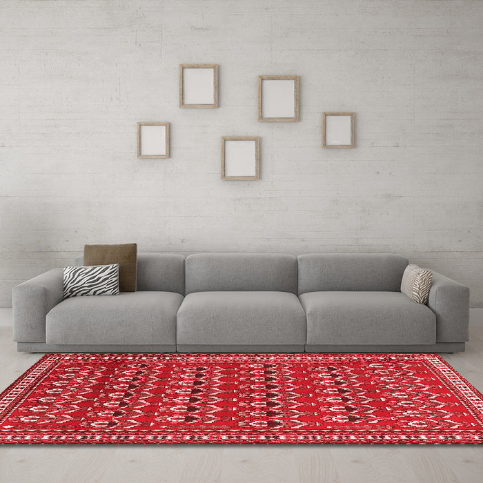 Traditional Red Washable Rugs