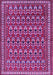 Machine Washable Persian Purple Traditional Area Rugs, wshtr1143pur