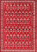 Persian Red Traditional Area Rugs