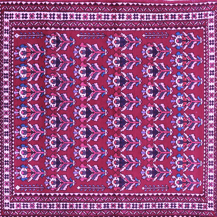 Square Machine Washable Persian Purple Traditional Area Rugs, wshtr1143pur