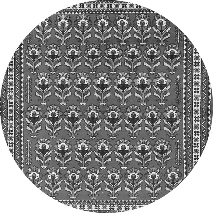 Square Persian Gray Traditional Rug, tr1143gry