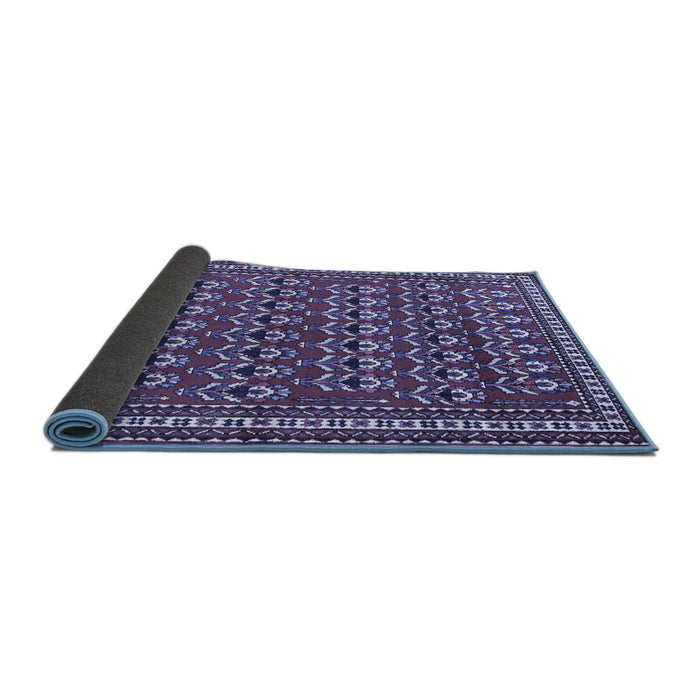 Sideview of Persian Blue Traditional Rug, tr1143blu