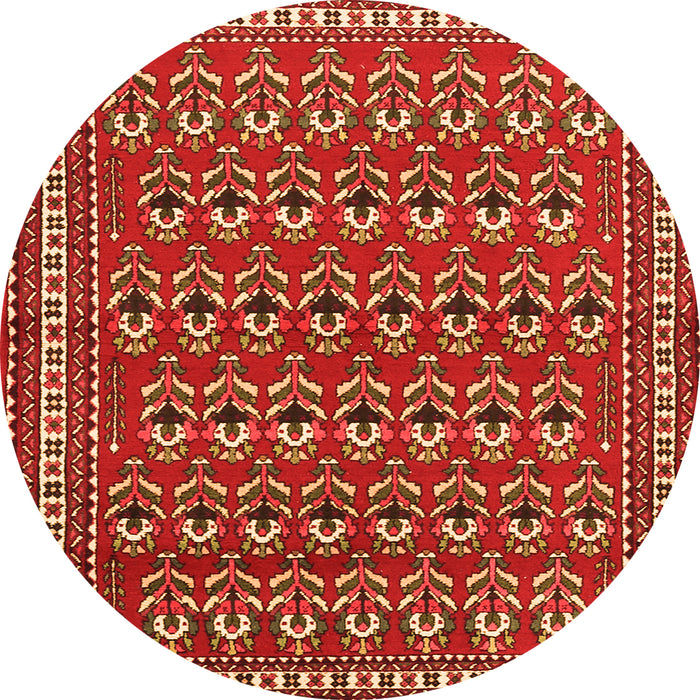 Machine Washable Persian Orange Traditional Area Rugs, wshtr1143org