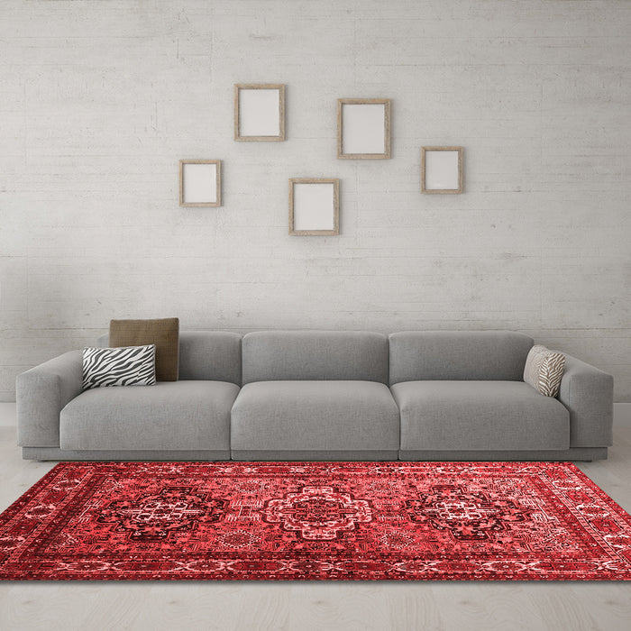 Traditional Red Washable Rugs