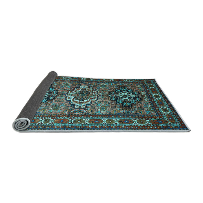 Sideview of Persian Light Blue Traditional Rug, tr1144lblu