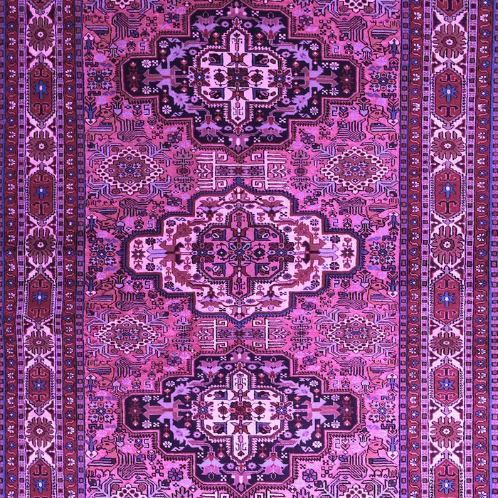 Machine Washable Persian Purple Traditional Area Rugs, wshtr1144pur