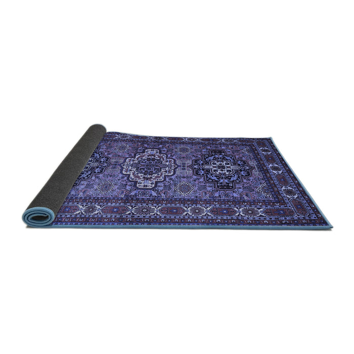 Sideview of Persian Blue Traditional Rug, tr1144blu