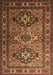 Machine Washable Persian Brown Traditional Rug, wshtr1144brn