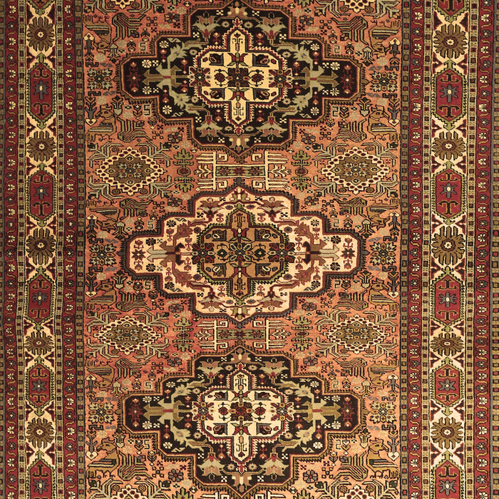 Machine Washable Persian Brown Traditional Rug, wshtr1144brn