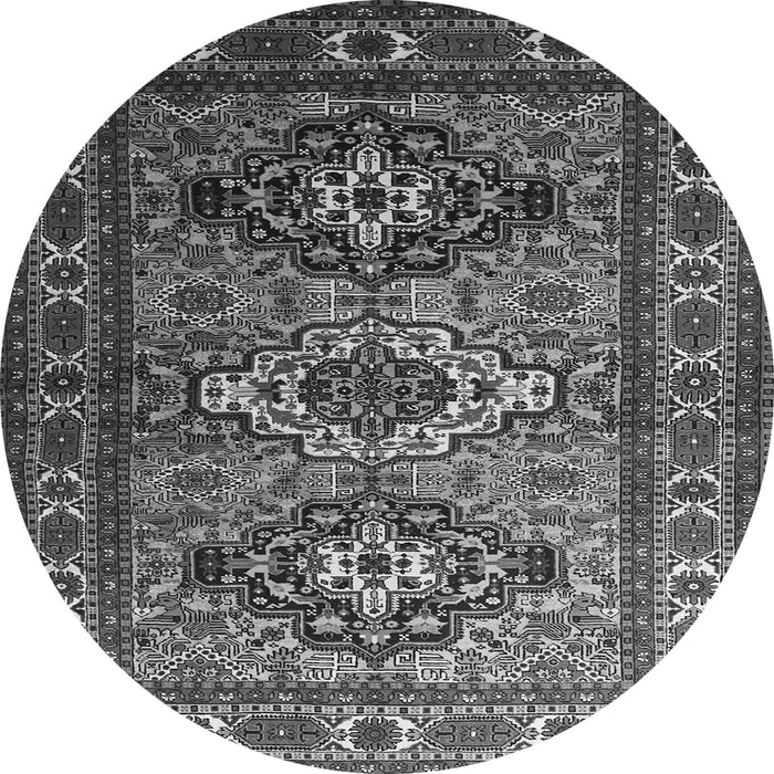 Square Persian Gray Traditional Rug, tr1144gry