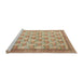 Sideview of Machine Washable Traditional Red Rug, wshtr1145