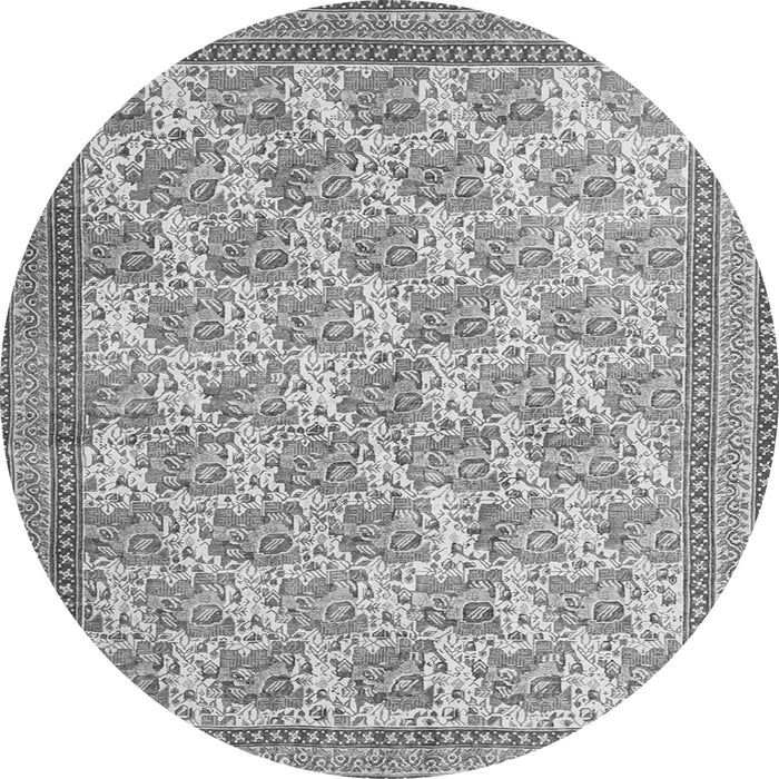 Machine Washable Persian Gray Traditional Rug, wshtr1145gry