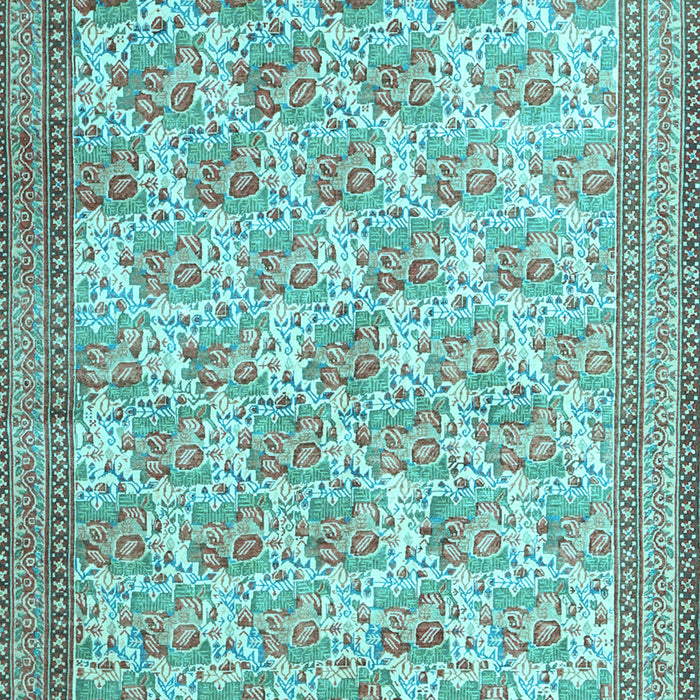 Machine Washable Persian Light Blue Traditional Rug, wshtr1145lblu