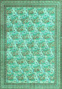 Persian Turquoise Traditional Rug, tr1145turq