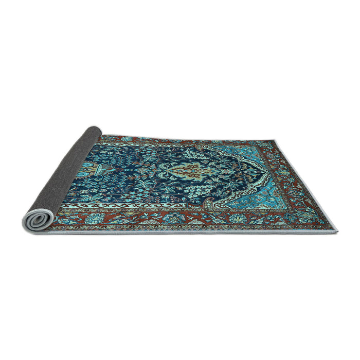 Sideview of Persian Light Blue Traditional Rug, tr1146lblu