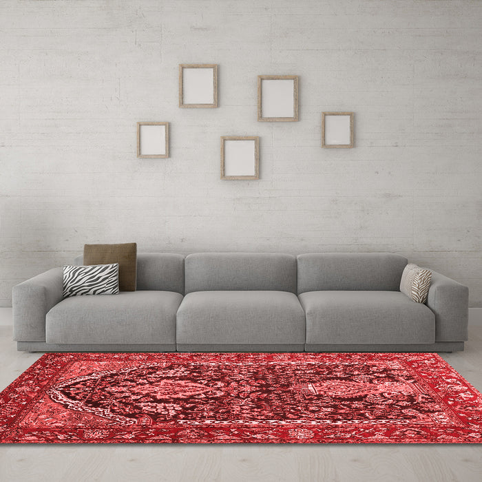 Traditional Red Washable Rugs
