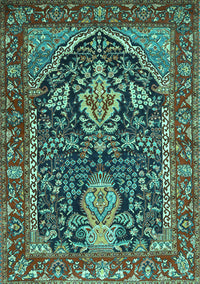 Persian Turquoise Traditional Rug, tr1146turq