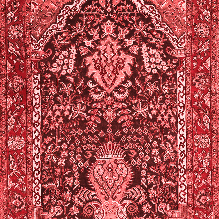 Machine Washable Persian Red Traditional Rug, wshtr1146red