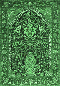 Persian Emerald Green Traditional Rug, tr1146emgrn