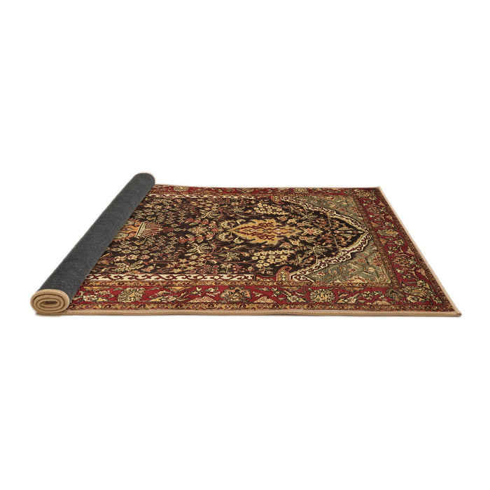 Sideview of Persian Brown Traditional Rug, tr1146brn