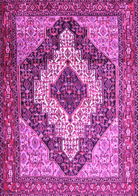 Medallion Pink Traditional Rug, tr1147pnk