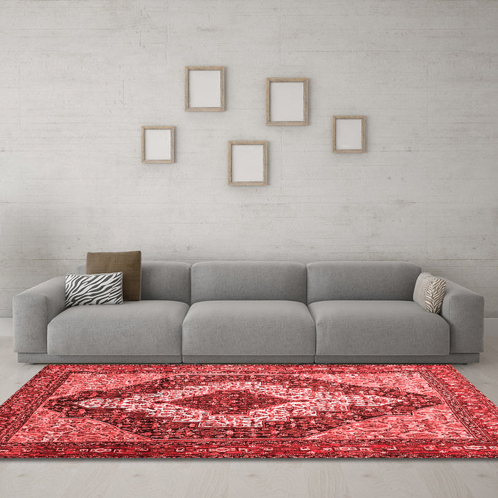 Traditional Red Washable Rugs