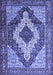 Medallion Blue Traditional Rug, tr1147blu