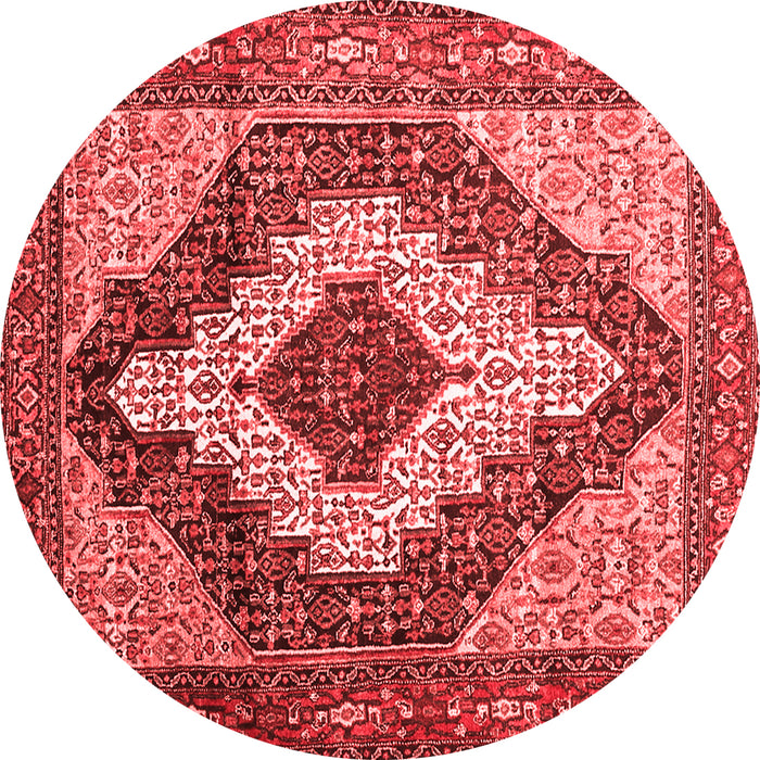 Medallion Red Traditional Rug, tr1147red
