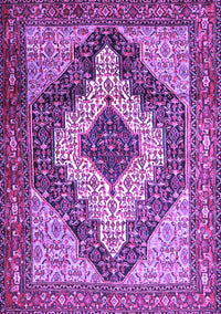 Medallion Purple Traditional Rug, tr1147pur