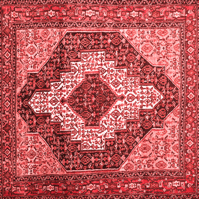 Medallion Red Traditional Rug, tr1147red