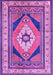 Medallion Purple Traditional Rug, tr1148pur